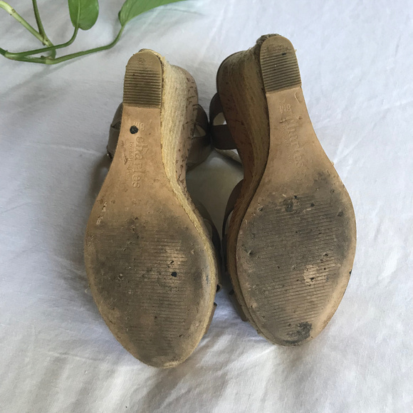 CHARLES DAVID Astro Cork & Jute Wedges Taupe | 8 - Picture 5 of 6